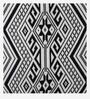 Madigan Fabric Slipper Chair In White & Black Colour