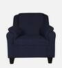 Madison 1 Seater Sofa In Dark Blue Colour -