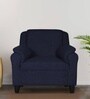 Madison 1 Seater Sofa In Dark Blue Colour -