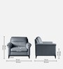 Madison 2.0 Leatherette 1 Seater Sofa In Ivory Tusk PU Colour