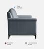 Madison 2.0 Leatherette 1 Seater Sofa In Ivory Tusk PU Colour