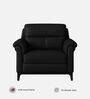 Madison 2.0 Leatherette 1 Seater Sofa In Onyx Black Colour