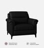 Madison 2.0 Leatherette 1 Seater Sofa In Onyx Black Colour