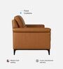 Madison 2.0 Leatherette 1 Seater Sofa In Tan PU Colour