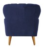 Madison Velvet Lounge Chair in Blue Colour