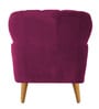 Madison Fabric Lounge Chair in Pink Mulberry Colour
