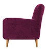 Madison Fabric Lounge Chair in Pink Mulberry Colour