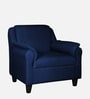 Madison Fabric 1 Seater Sofa In Cool Cobalt Colour