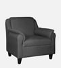 Madison Fabric 1 Seater Sofa in Grey Colour