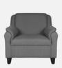 Madison Fabric 1 Seater Sofa in Grey Colour