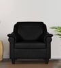 Trevi Furniture Madison Leatherette 1 Seater Sofa in Black Colour