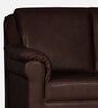 Madison Leatherette 1 Seater Sofa In Dark Brown Colour