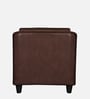 Madison Leatherette 1 Seater Sofa In Dark Brown Colour