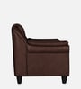 Madison Leatherette 1 Seater Sofa In Dark Brown Colour