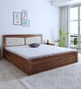 Madrid Sheesham Wood King Size Bed in Brown Finish with Box Storage
