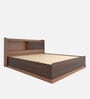 Madrid King Size Bed in Teak Finish with Box Storage