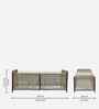 Madrid Rope 2+1+1 Sofa Set In Brown Finish