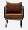 Madrid Rope 2+1+1 Sofa Set In Brown Finish