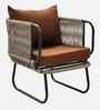 Madrid Rope 2+1+1 Sofa Set In Brown Finish