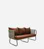 Madrid Rope 2+1+1 Sofa Set In Brown Finish