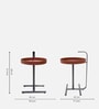 Madrid Side Table In Brown Colour
