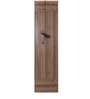 Maestro Curio Cabinet in Walnut with Sand Beige Finish
