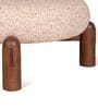 Maeve Round Ottoman In Cognac Amber Oak Finish