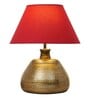 Regis Customized Cotton Fabric Shade Night Lamp With Metal Base
