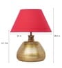 Regis Customized Cotton Fabric Shade Night Lamp With Metal Base