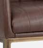 Magan Leatheratte Arm Chair in Brown Colour
