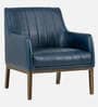 Magan Leatheratte Arm Chair in Turkish Blue Colour