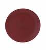 Solid Matte 7 Inch Red Ceramic (Set of 2) Quarter Plate
