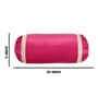 Magenta and Cream Stripes TC Velevt 2 Bolster Covers