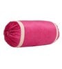 Magenta and Cream Stripes TC Velevt 2 Bolster Covers