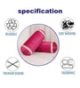 Magenta and Cream Stripes TC Velevt 2 Bolster Covers