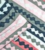 Magenta Cotton Blend Geometric 150 GSM Double Comforter