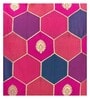 Magenta Silk blend Honeycomb Brocade 16x16 inches Cushion Covers (Set of 2)