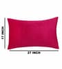Magenta Solid 200 TC Velevt 2 Pillow Covers