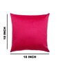 Magenta Velevt Solids 18x18 inches  Large Cushion Covers  (2Pcs)
