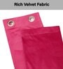 Magenta Velevt Solids 9ft Light Filtering Eyelet Long Door Curtain