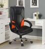 Magic High Back Executive Office Chair in Black & Orange Colour
