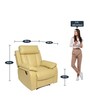 Magna 1 Seater Manual Recliner in Beige Colour