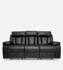 Magna 3 Seater Manual Reclinerin Black Colour Magna 3 Seater Manual Reclinerin Black Colour