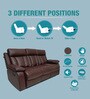 Magna 3 Seater Recliner in Brown Colour