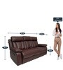 Magna 3 Seater Recliner in Brown Colour