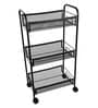 Magna Antique Look Steel Black Home Storage Trolley