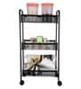 Magna Antique Look Steel Black Home Storage Trolley