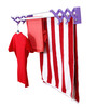 Stainless Steel Wall Mounted Cloth Drying Stand