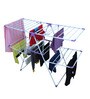 Stainless Steel Floor Rested Cloth Drying Stand (Length: 24 Inches)