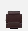 Magna Leatherette Manual 1 Seater Recliner In Dark Brown Colour